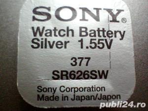 baterie ceas Sony cu argint 377-SR626SW(AG4-LR626-LR66), dar si alte numere.