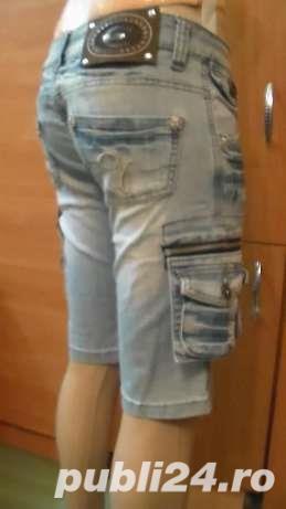 Promotie! Blugi / pantaloni scurti 2 in 1 , cu buzunare multiple - imagine 3