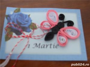 Mărțișoare handmade confecționate prin tehnica quilling pentru 1 și 8 martie pentru 1 martie  - imagine 3