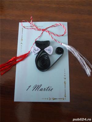 Mărțișoare handmade confecționate prin tehnica quilling pentru 1 și 8 martie pentru 1 martie  - imagine 5