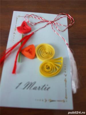 Mărțișoare handmade confecționate prin tehnica quilling pentru 1 și 8 martie pentru 1 martie  - imagine 7