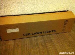 Iluminat peisaj Alee Curte Stalp LED 40 W indirect lumina zilei etans - imagine 8