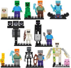 Set 16 Minifigurine tip Lego Minecraft cu Iron Golem