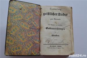 carte religioasa catolica din 1845 foarte rara scriere gotica