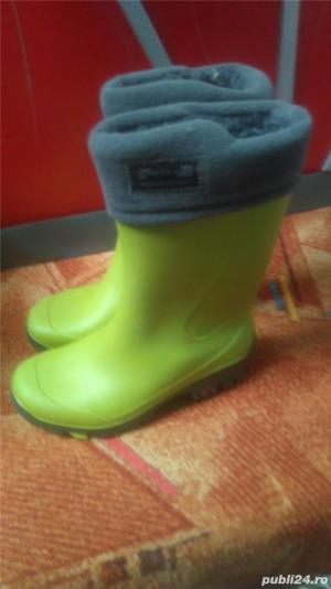Cizme din cauciuc cu captuseala 