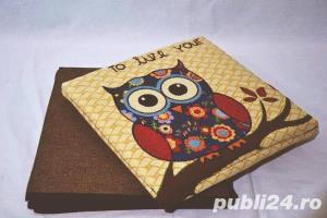 Taburet pliabil bufnite - cutie de depozitare - imagine 5