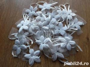 Cocarde  flori nunta (material textil)  - imagine 3
