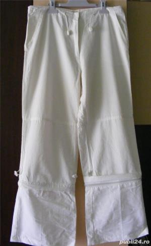 Pantaloni dama (albi, gri) - imagine 3