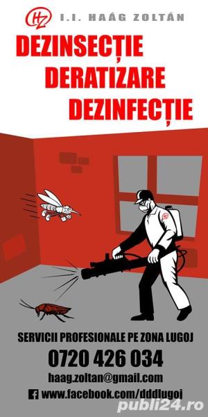 Servicii de deratizare, dezisectie, dezinfectie