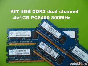 Kit Memorie PC 4 Gb DDR2 (4b x 1 Gb) PC2-6400 800 mhz L06