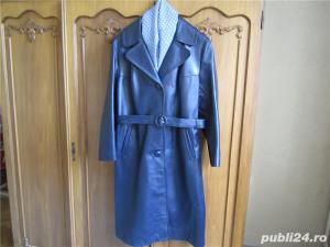 Haina de piele midi marime 44. Noua.*Livrare gratuita* - imagine 3