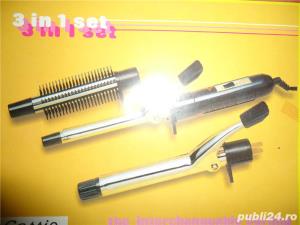 Ondulator par 3 capete 2cm 3cm si perie pieptanat - imagine 4