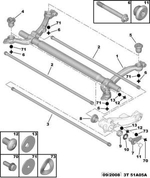 Reparam Punti  spate PEUGEOT 206 ,106 ,citroen saxo,peugeot partner  - imagine 2