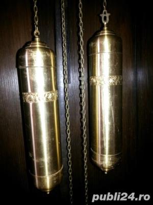 Pendula,ceas pendul de podea,german,cu doua greutati, - imagine 3