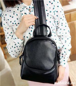 rucsac dama , piele, model casual, ptr oras - imagine 3