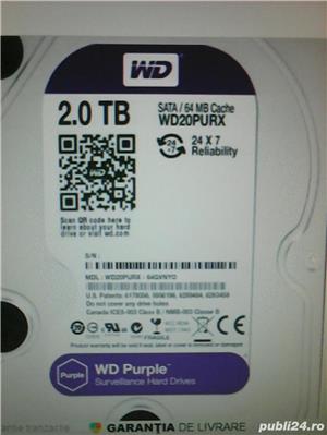 Hard-disk WD 2TB-Purple NOU-sigilat Sata3 64MB 100% health L164 - imagine 2