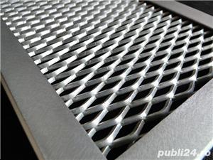 Tabla expandata aluminiu otel inox zincata Tabla perforata gaurita Sita Gratare metalice Debitare - imagine 8