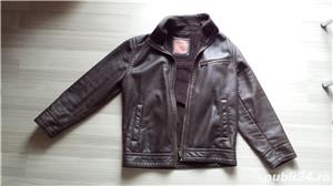 Geaca din piele barbateasca - imagine 3