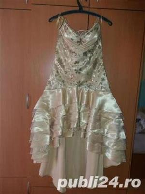 Rochie de ocazie UNICAT deosebita aurie cu paiete