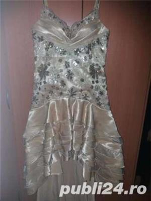 Rochie de ocazie UNICAT deosebita aurie cu paiete - imagine 3