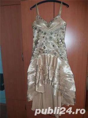 Rochie de ocazie UNICAT deosebita aurie cu paiete - imagine 5
