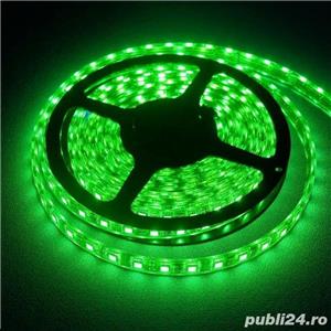 Banda LED RGB Cu Telecomanda Tip 3528 5 m cu Dublu Adeziv - imagine 7