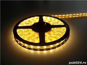 Banda LED RGB Cu Telecomanda Tip 3528 5 m cu Dublu Adeziv - imagine 5