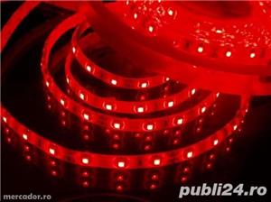Banda LED RGB Cu Telecomanda Tip 3528 5 m cu Dublu Adeziv - imagine 6