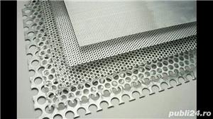 Tabla inox perforata 1x1000x2000mm perforatii rotunde patrate alungite decorative etc.