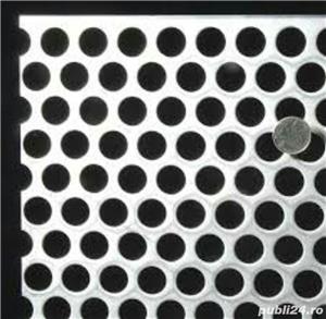 Tabla inox perforata 0.5x1000x2000mm perforatii rotunde