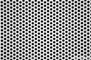 Tabla inox perforata 0.8x1000x2000mm perforatii rotunde