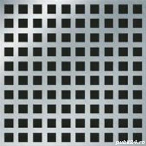 Tabla otel perforata 1x1000x2000mm perforatii gauri patrate sita gaurita aluminiu inox zincata  