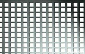 Tabla otel perforata 2x1000x2000mm perforatii patrate
