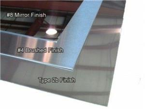 Tabla inox oglinda 0.5x1000x2000 mm suprafata BA aliaj AISI 304 / 304L