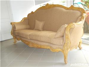 Canapea din lemn sculptata 