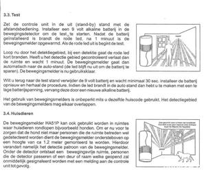 Senzor Wireless PiR alarma ELRO HA51P - imagine 7
