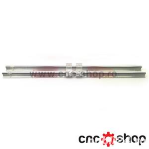 SET 2 axe SBR16-1000mm + 4 rulmenti liniari in carcasa aluminiu - imagine 2