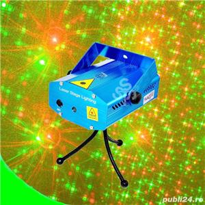 Laser rosu si verde 220V senzor muzica disco bar