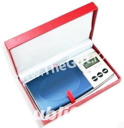 Cantar cantare bijuterii Diamond capac transparent, cutie rosie 0.1g  500g afisaj LCD luminat 