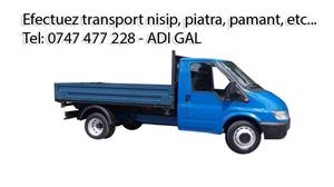 Transport nisip,piatra, pamant, etc...