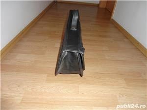 Geanta din piele naturala neagra, model unicat - imagine 3