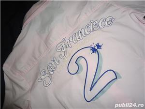 Camasa roz dama la martina made in italy slim fit maneca lunga 100% bumbac embleme logo-uri brodate - imagine 2