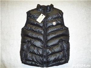 Vesta barbati neagra albastra fas buzunare fermoare