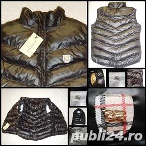 Vesta barbati neagra albastra fas buzunare fermoare - imagine 5