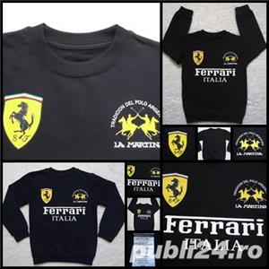 Bluza maneca lunga copii 2 3 4 5 ani maleta sport casual Ferrari La Martina masura 98 104 110