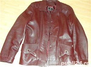 Sacou de piele naturala marimea 44 Steel Pelle - imagine 2