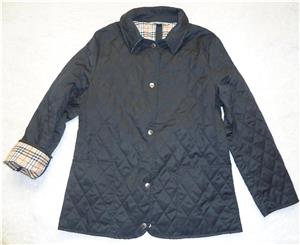 Jacheta scurta dama matlasata neagra bej nude made in England captuseala imprimata