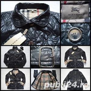 Jacheta scurta dama made in england geaca matlasata neagra 2 buzunare platca cordon - imagine 3
