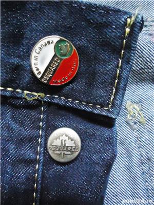 Blugi barbati denim prespalati 100% bumbac made in Italy DSQ - imagine 4