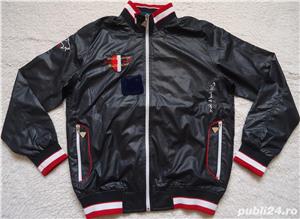 Geaca scurta jacheta barbateasca fas impermeabil bleumarin antivant 